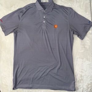 Holderness & Bourne Blue Striped Golf Polo